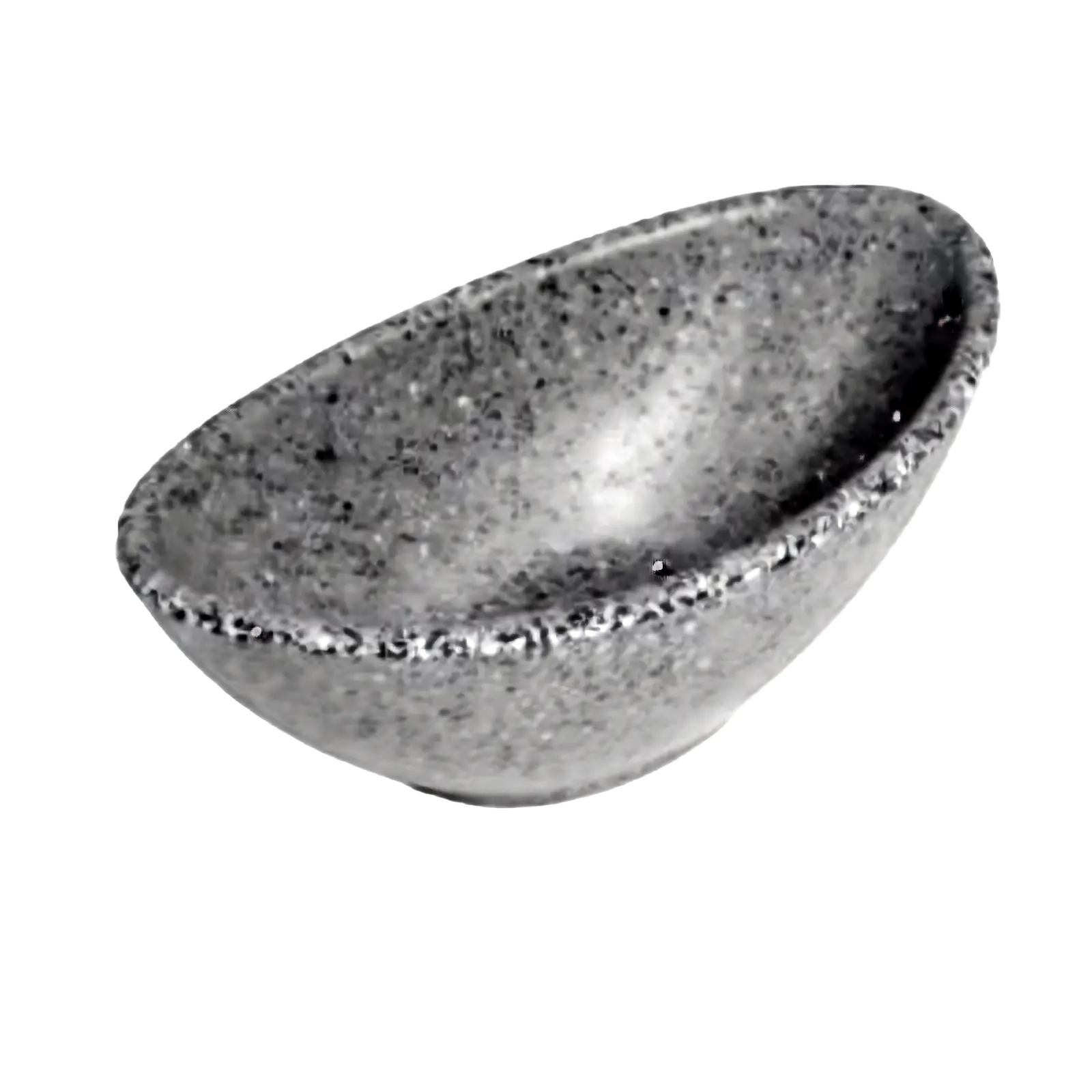 Salsero ovalado 4IN Melamina gris linea premium